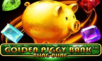 Golden Piggy Bank Bling Bling