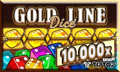 Gold Line Dice